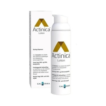 Actinica Lotion SPF50 80ml από τη Galderma για πρόληψη μη-μελανωματικού καρκίνου δέρματος